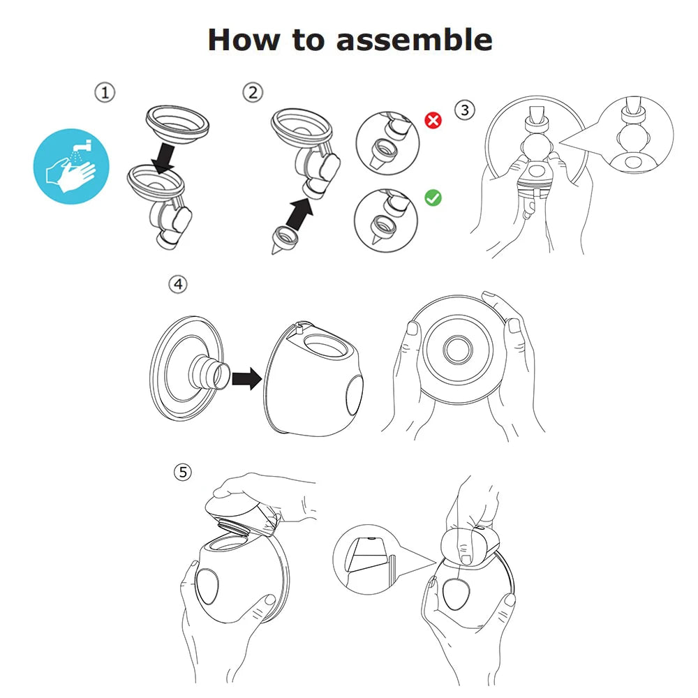 2/1pcs Bebebao BB-P1 Wearable Electric Breast Pump Hands Free Portable Breast Cup BPA-free for Breastfeeding Milk Collector