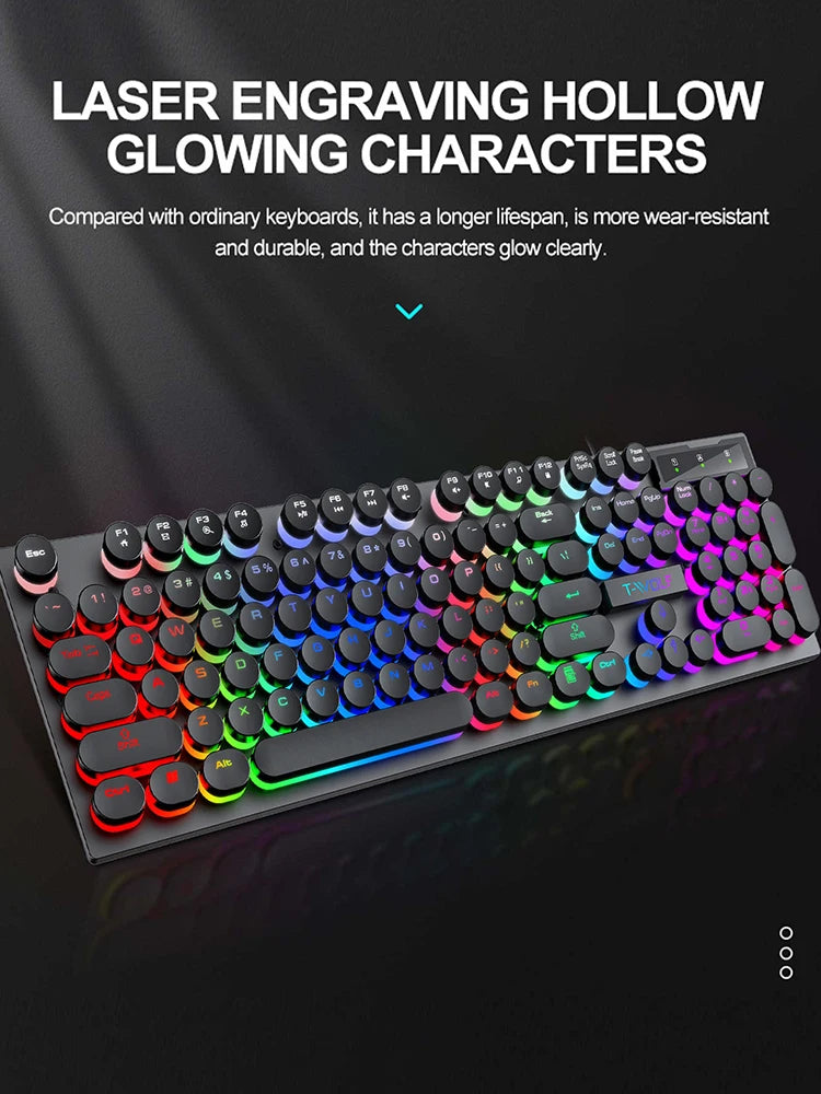 Shadow mechanical feeling, keyboard, desktop computer, laptop, esports game, illuminated wired keyboard