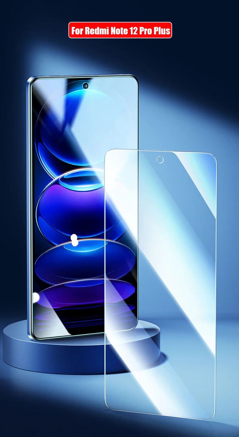 5Pcs Tempered Glass For Xiaomi Redmi Note 13 12 Pro 13R 13C 12C Screen Protector For Redmi Note 13 12 Pro Cover Protective Glass
