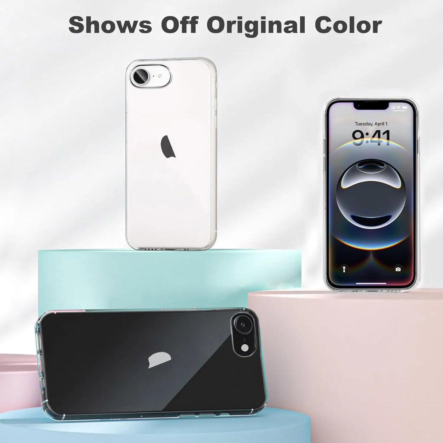 Case Clear For iPhone 16e 16 E 15 Pro Max 14 Plus 13 Mini 12 11 X XS XR SE 2022 2020 7 8 6S Transparent Phone Cover Accessories