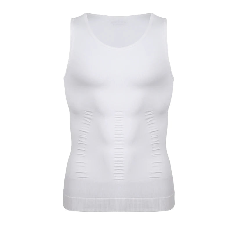 Men's Slimming Shaper Vest Elastic Body Shapewear Compression Abdominal No Sleeves Vest Breathable Fitness Sport Shaping Shirt