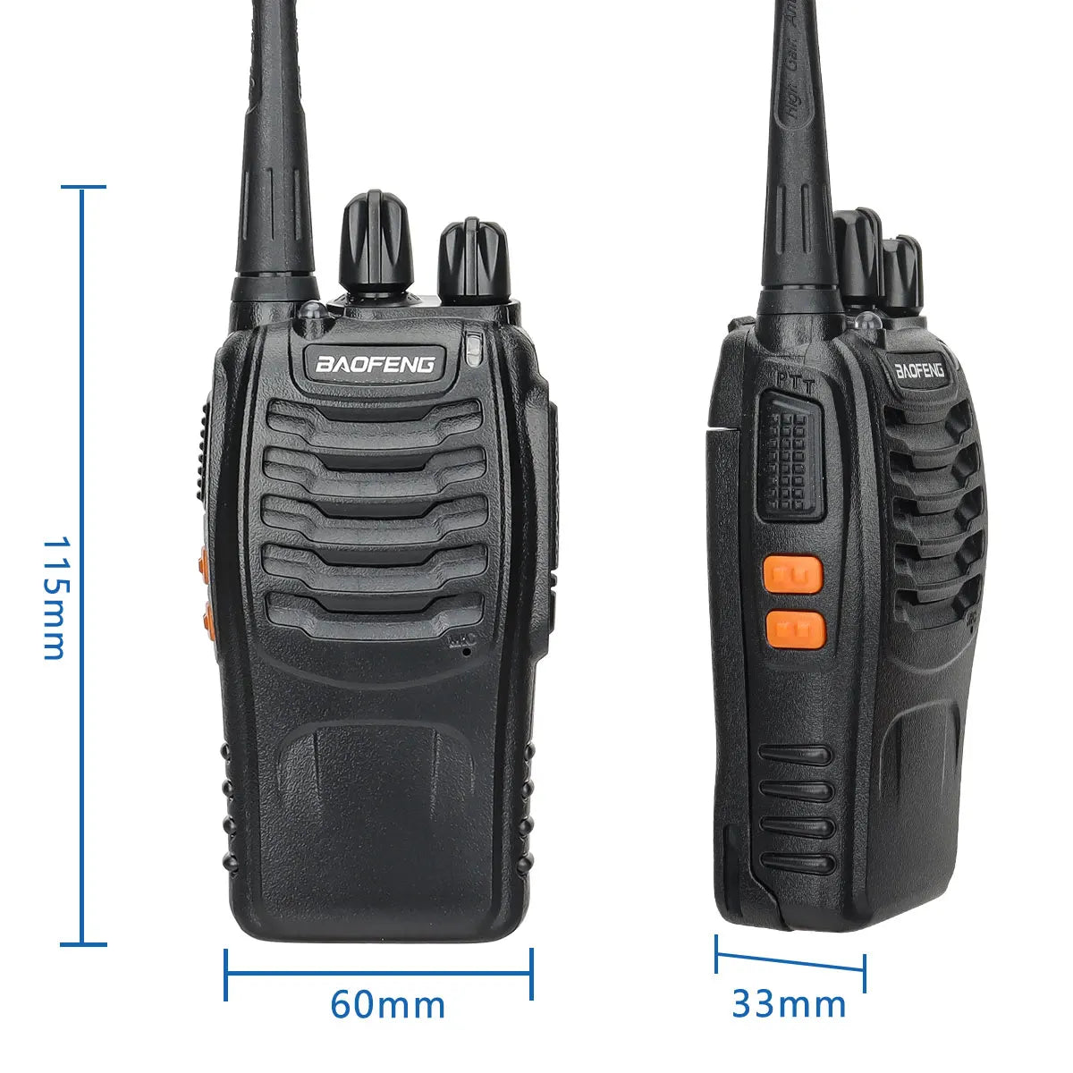 Baofeng BF-88E Pro Walkie Talkie Wireless Copy Frequency Long Range UHF 400-470MHz Portable Ham Two Way Radio for Hunting