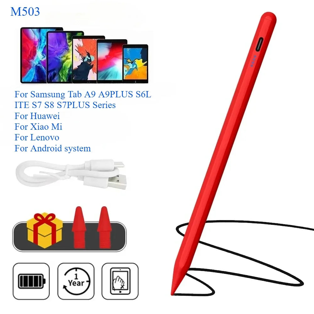 Universal Stylus Pen For Samsung Tab A9 plus S10 A8 S7 S6lite Capacitive Touch Pen For Huawei Xiaomi Lenovo M9 Pro 12.7 M10plus