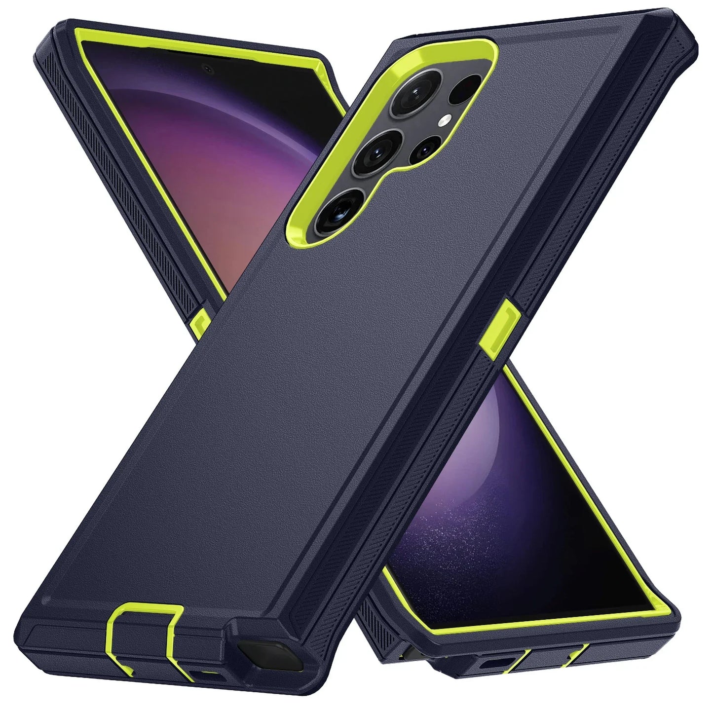 3IN1 Ott Defender Series Box for Orginal Samsung Galaxy S25 S24 S23 S22 S21 S20 FE Plus Ultra Note 20 Armor Shockproof Case