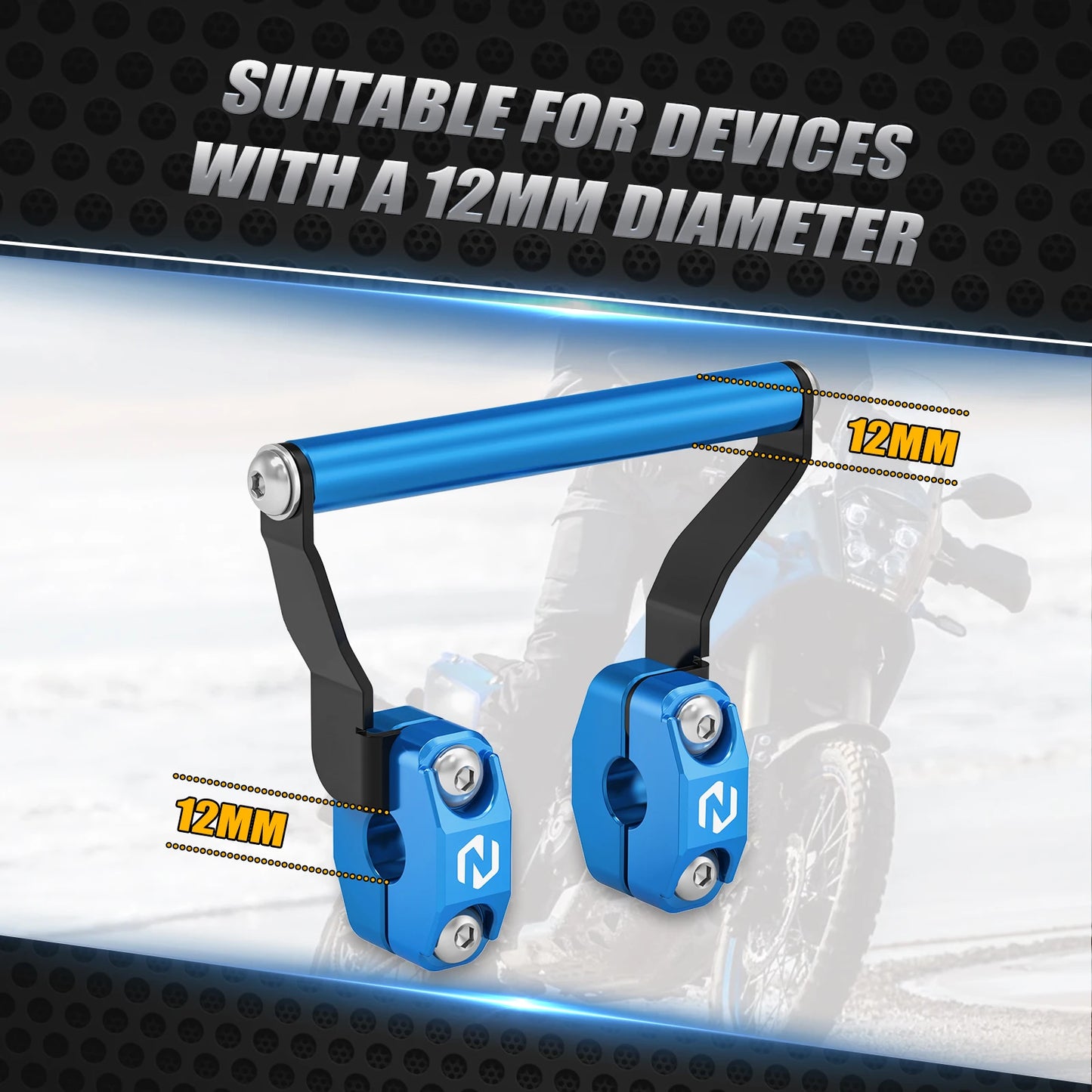 12MM Motorcycle GPS Mount Bracket For Yamaha 2019-2024 2023 Tenere 700 T700 XTZ700 Aprilia Tuareg 660 2022-2024 Tenere 700 Rally