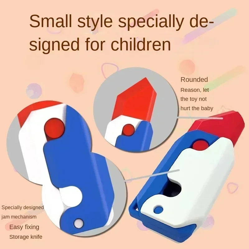 3D Gravity Radish Knife Decompression Toy Q Version Super Cute Healing Knife Children's Toy Christmas Gift