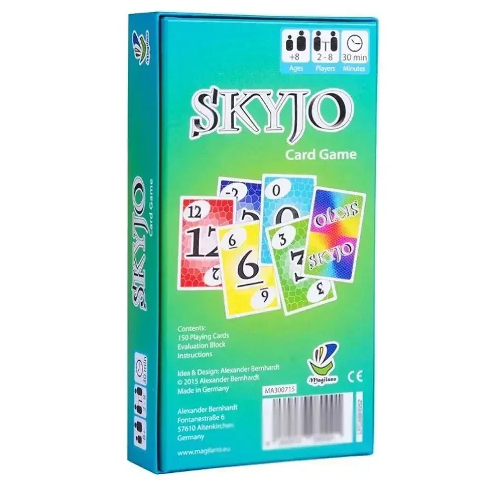 Skyjo Board Games Card Party of Tables for The Whole Family Deck Box Wit Social Collective Games Children Tapis Poker Social