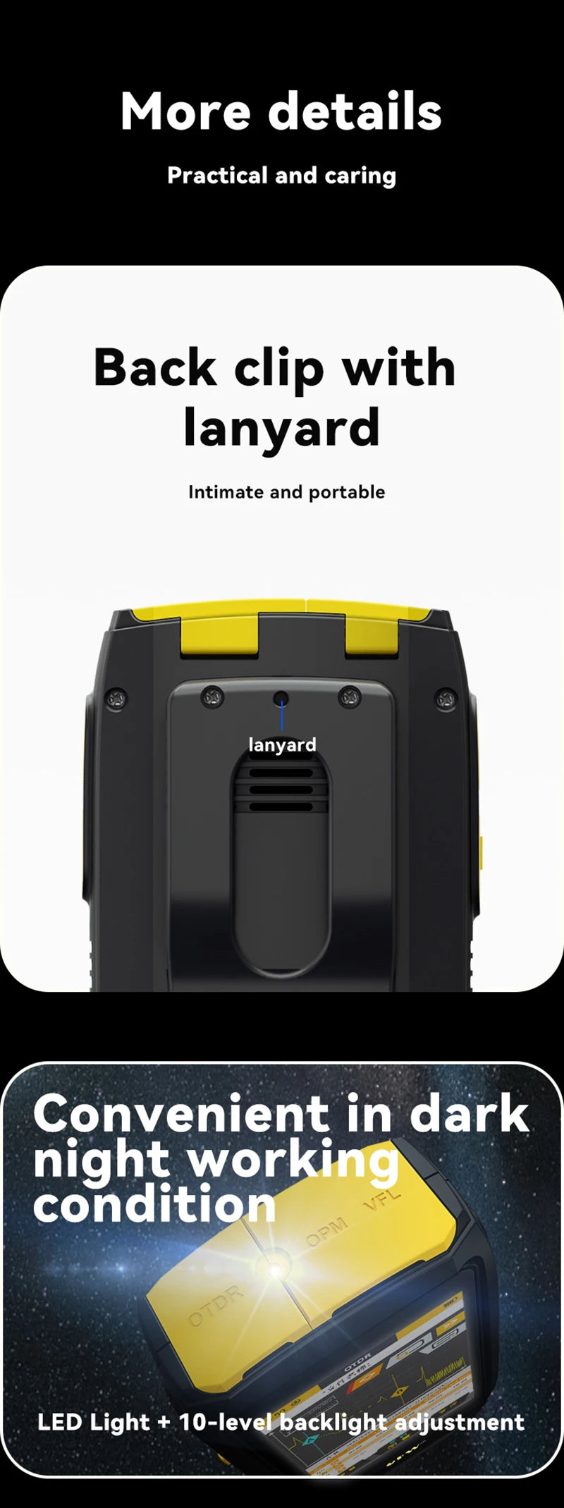 MINi OTDR Active Fiber Live Test 1577nm  IOLA 1550nm 20dB Fiber Optic Reflectometer Touch Screen  OLS OPM Visual Fault Locator