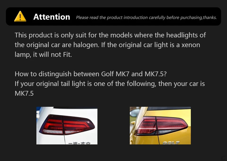 AKD 2 PCS For Golf 7.5 2018-2021 Golf7.5 MK7.5 LED Auto Headlight Assembly Upgrade R-Line Style Design LHD RHD Tool Accessories
