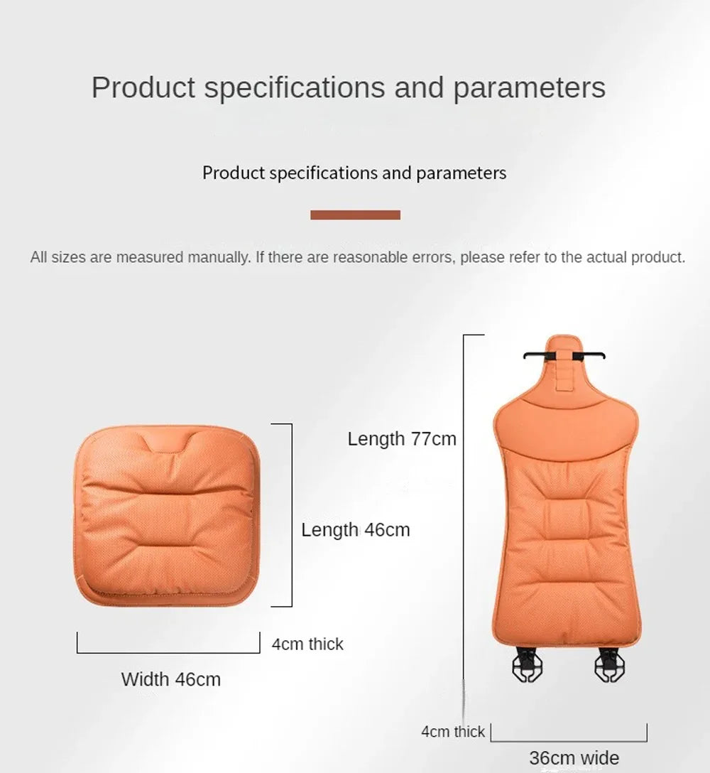 Car Seat Cushion Premium Comfortable Leather Car Seat Cushion Thickened Non-slip Single Piece Front and Rear Seat Cushion