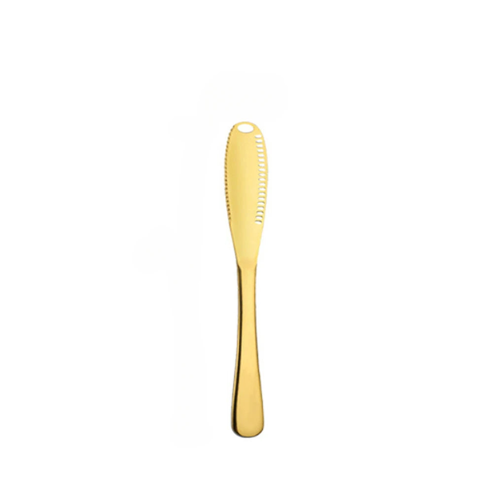 Stainless steel  butter knife cheese butter perforated knife mini spatula bread jam  knifes
