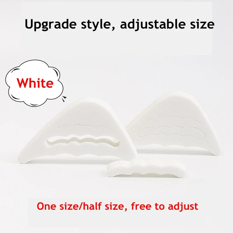 Toe Plug Soft Half Insoles Reusable Toe Sponge Filler Inserts for Shoes Adjustable Too Big Foot Brace Pads Unisex Shoe Inserts