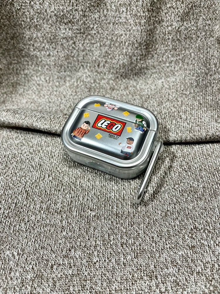 Plating Building Block Airpods4 Protective Cover Airpodspro2 Protective Case Airpods3 Apple Headphone Airpods2 Protective Case