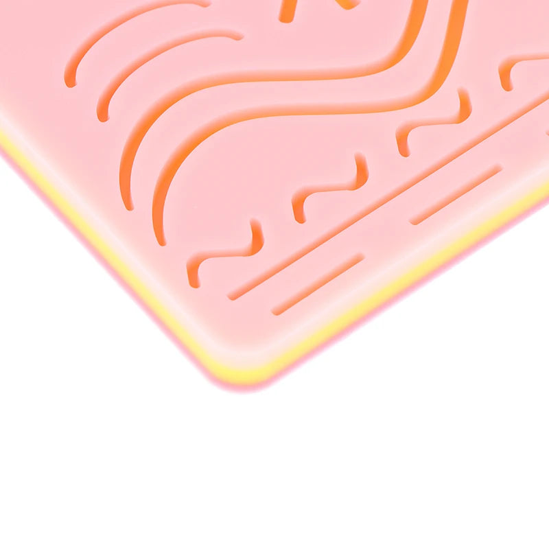 Skin Suture Kit Training Model Medical Silicone Suture Practice Pad Surgical Suture Pad Human Traumatic Skin Model