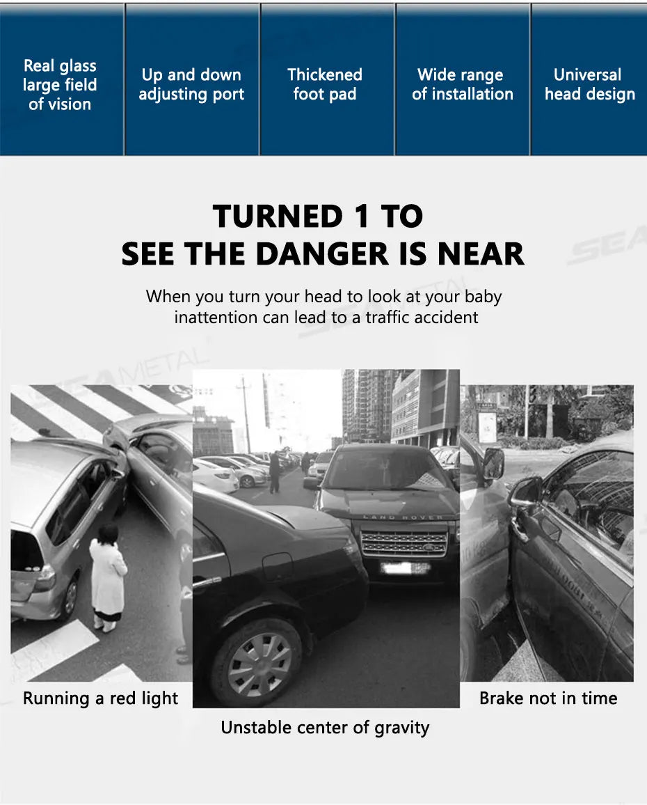 Baby Mirror Car Interior Rear View Mirror Clip Rear Facing Mirrors For Auto Safety Driving Kids Baby Monitor Angle Adjustable