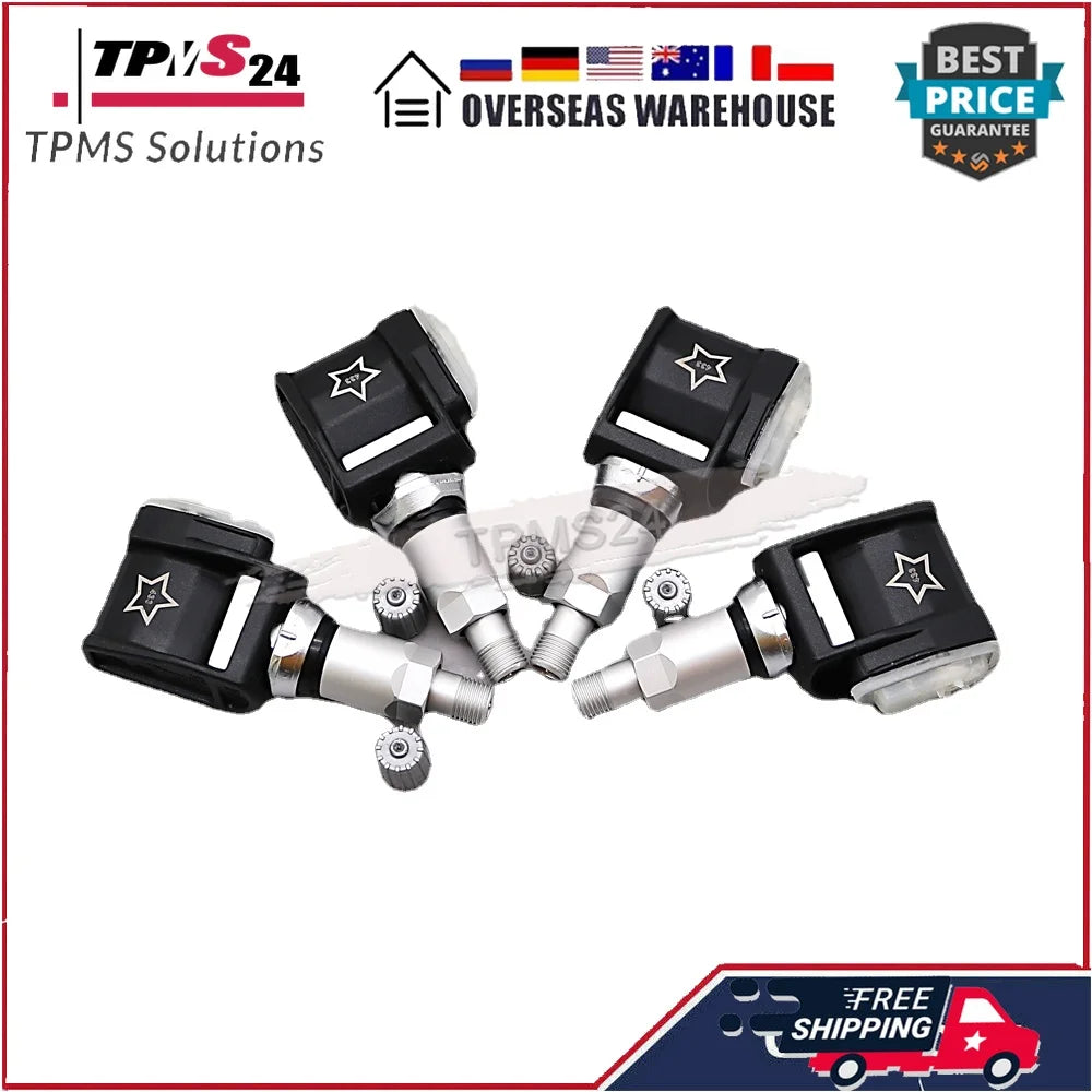 4X For BMW 5-Series G30 7-Series G11 BMW X3 X4 X6 X7 Mercedes-Benz A E GLE-Class 433MHz TPMS SENSOR 36106887140 A0009052102