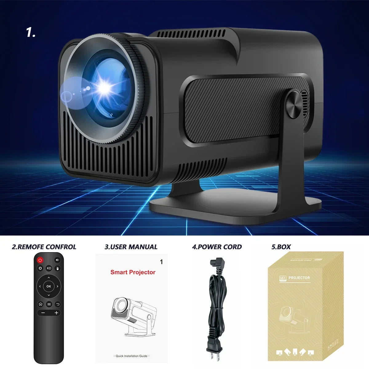 Magcubic 4K Android 11 Projector Native 1080P 390ANSI 320HY Dual Wifi6 BT5.0 1920*1080P Cinema portable Projetor upgrated