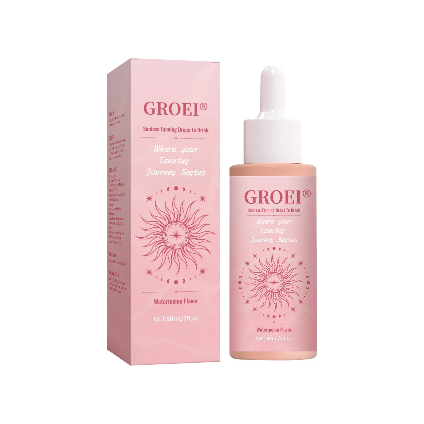 Watermelon Tanning Drops Face Body Long Lasting Bronzer Intensive Bronzing Brown Solarium Sunbeds Moisturizing  Self Tanner