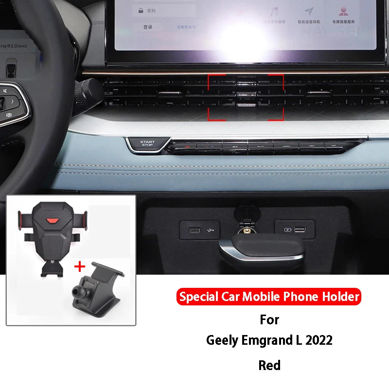 360 Rotate Degree Phone Car Holder Mount Dashboard Mobile Phone Holder GPS Car Stand For Geely ICON Emagrand Emagrand S/L