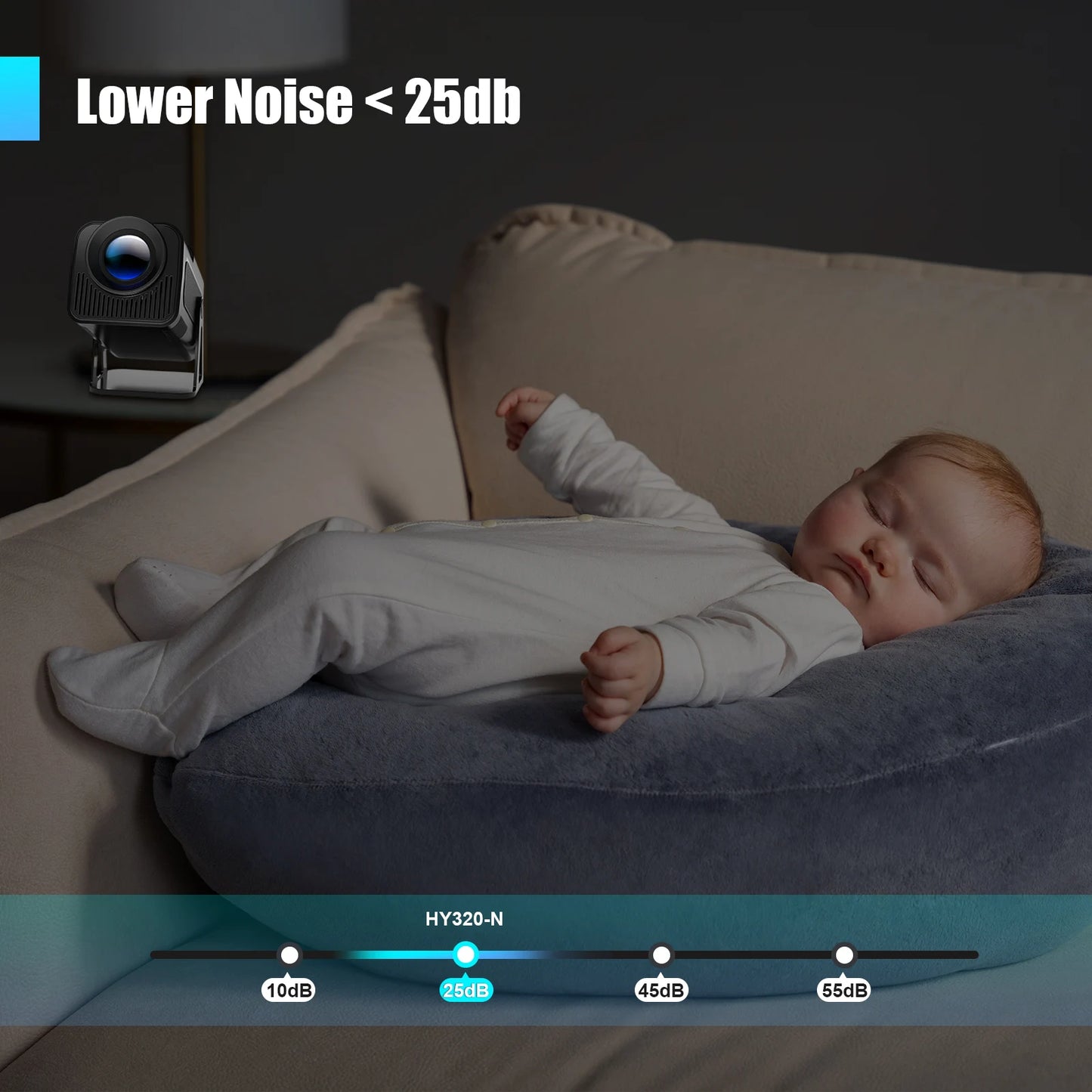 Magcubic Netflix Officially Licensed Android 13 HY320 NTV Mini Projector With Amlogic S950D4 1080P 500ANSI Dual WiFi BT5.2 Voice