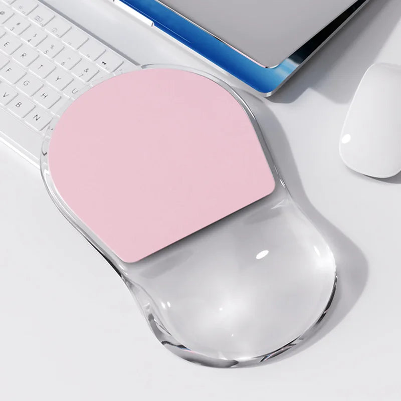 New Ergonomic Mouse Pad Wrist Support Relieve Wrist Pain Gel Mouse Pad Home Computer Anti slip Silicone Rubber Soft Mouse Pad