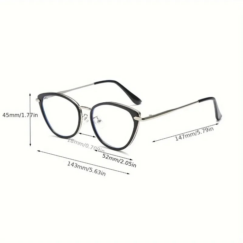 Women's Y2K Anti-Blue Light Glasses Oval frame Lightweight Frames Statement Frames