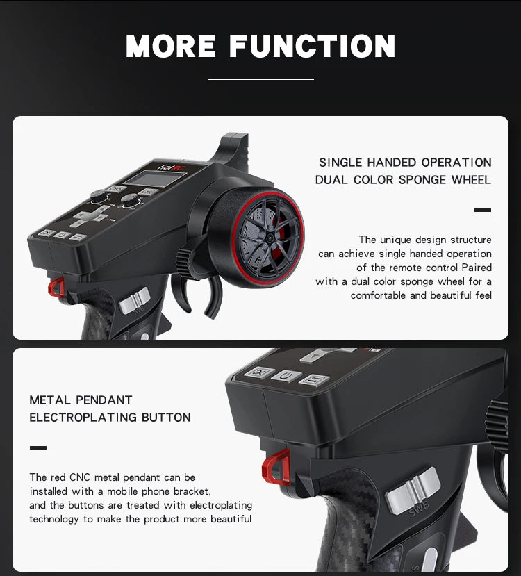 Hotrc CT-6A CT-4A 6CH 4CH 2.4GHz Radio System Transmitter Remote Controller with F-06A F-04A 6Ch Receiver for RC Car Boat Tank