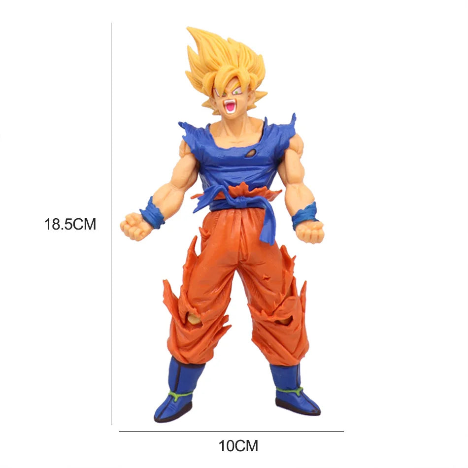 Dragon Ball Z Super Saiyan Anime Figurine Model GK Rose Goku Action Figure DBZ Gohan Figures Vegeta Statue Collection Toy Figma