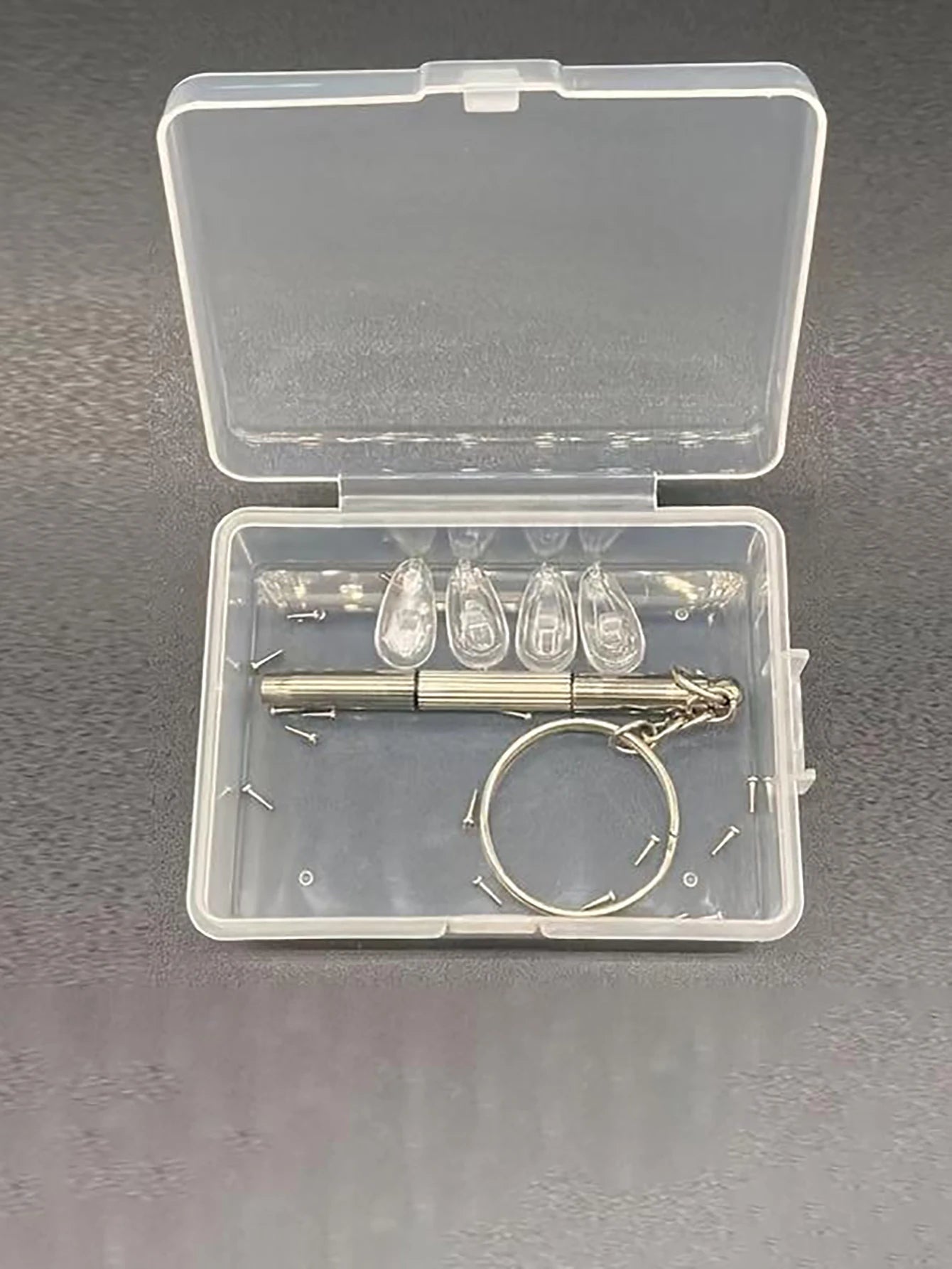 1set(4/8/10/20pcs) Nose Pads Set Soft Silicone Transparent Nose Pads With Screwdriver Glasses Replacement Repair Supplies