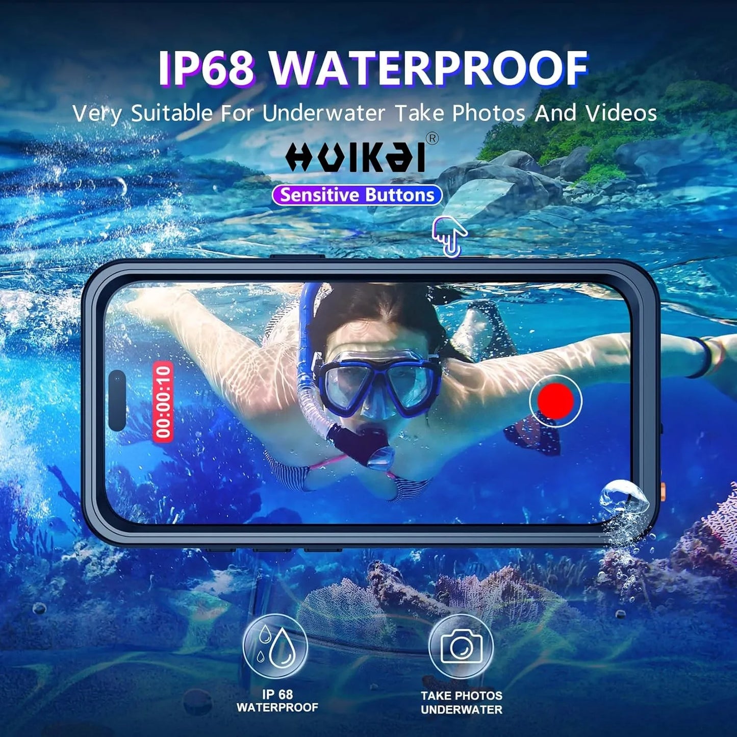 Case For iPhone 17 Pro Max 17 Air 16 Pro Max 15 14 Waterproof Drop Proof IP68 Full Body Protection Heavy Duty Protective Covers