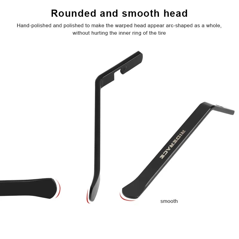 RIDERACE 3PCS Bike Tire Lever Tube Repair Service Tools Carbon Steel Heat Treatment Bicycle Tyre Opener Crow Bar Remover