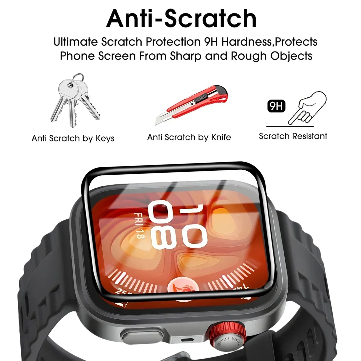 1-5Pcs 9D Curved Film For Huawei Watch fit3 fit4 SmartWatch Screen Protector Not Glass Full Cover for Huawei Watch Fit 3 4Pro