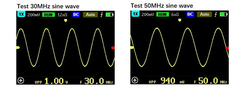FNIRSI-5012H Handheld Digital Oscilloscope 500MS/s Sampling Rate 100MHz Analog Bandwidth 2.4 Inches Support Waveform Storage