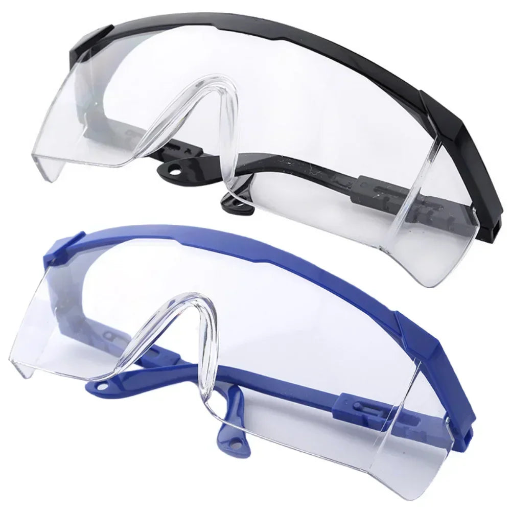 2Pairs Goggles Of Anti-Splash  Windproof And Dustproof Laboratory Industrial Riding Safety Goggles Men's And Women's Glasses