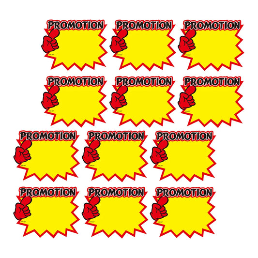50 Pcs Commodity Price Blank Signs Promotional Tags Sale Advertisement Advertising Sticker Paper Label