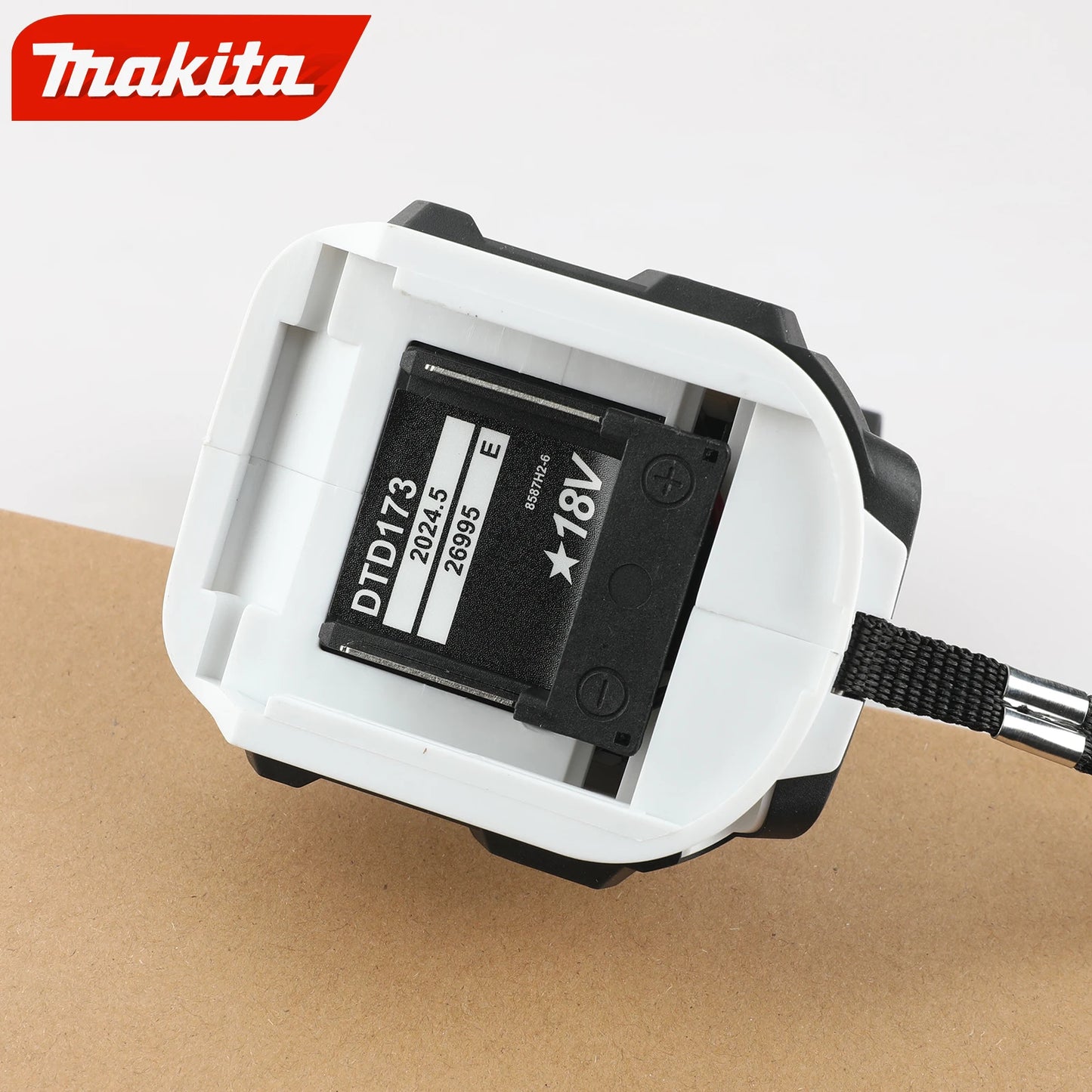 Makita DTD173 black and white brushless screwdriver, rechargeable electric screwdriver, auto repair impact screwdriver