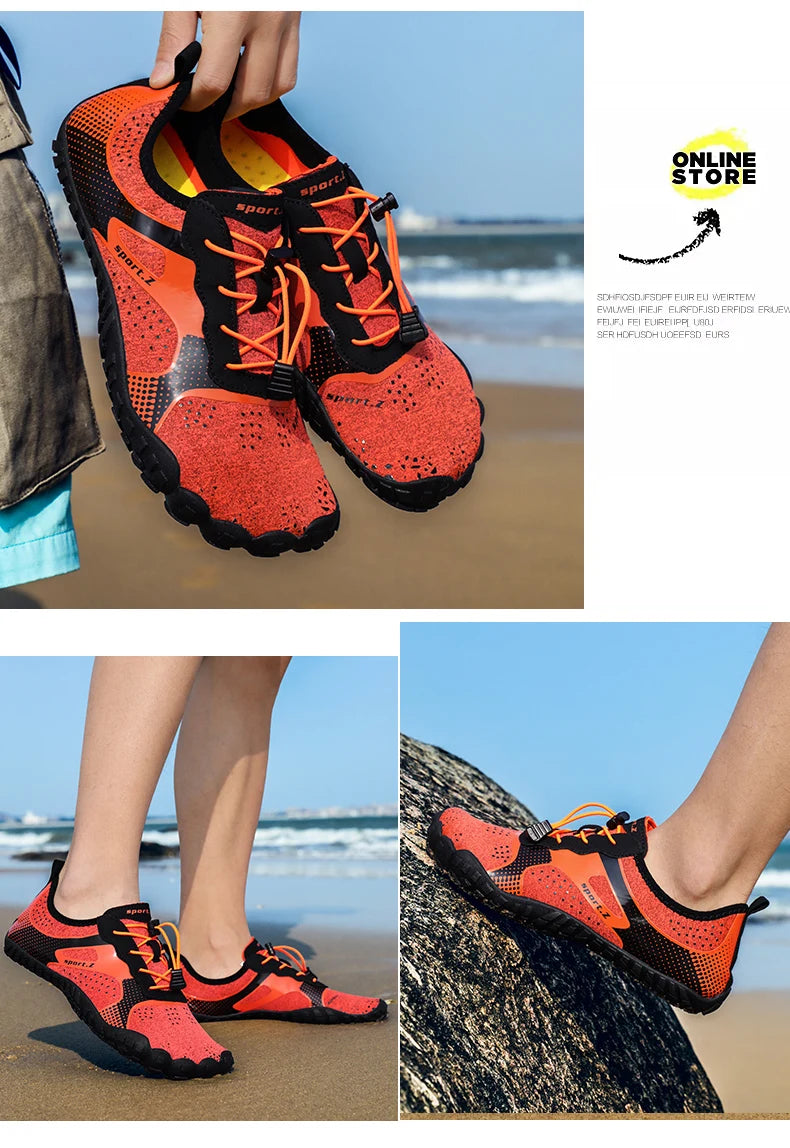 Water Shoes for Women Men Barefoot Shoes Upstream Breathable Beach Shoes Sport Shoe Quick Dry River Sea Aqua Shoes  cycling shoe