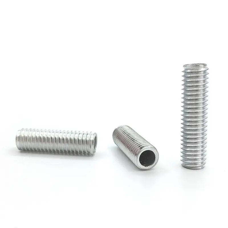 Lamp Tooth Tube Metal M10 Hollow Threaded Tube Galvanized Led Lamp Head Link Fixed Base Support Rod Lighting Accessories Screws