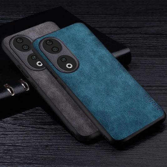 Premium PU Leathe Phone Case for Honor 90 70 50 20 10 Pro Lite Scratch-Resistant Solid Color Protective Cover