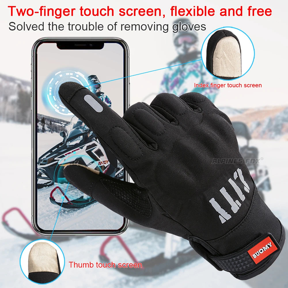Suomy City Gloves Touch Screen Waterproof Motorcycle Gloves Racing Motocross/Motorbike Gloves Riders Black Motoqueiro Guantes