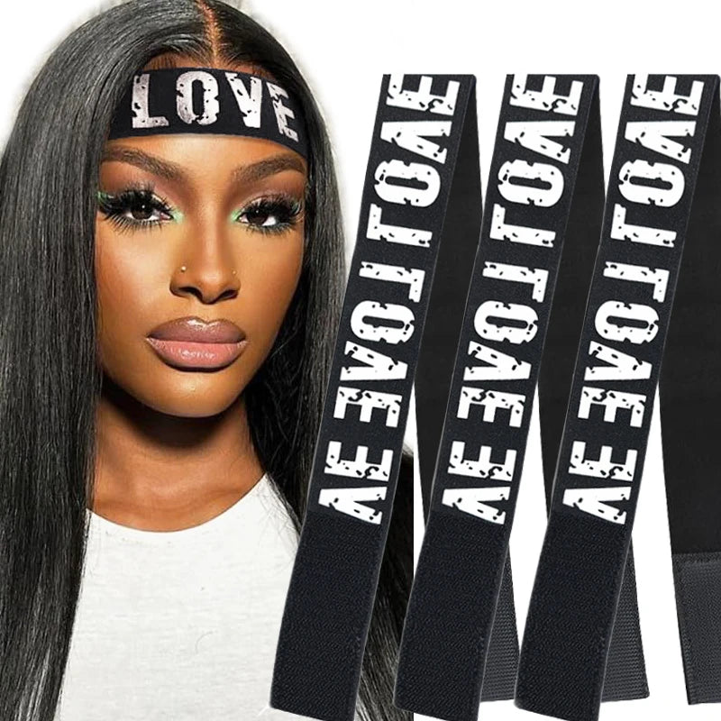3pcs Elastic Band for Wig Edges Wrap Wig Band Lace Melting Band to Lay Edges Baby Hair Edge Adjustable Wig Melt Bands