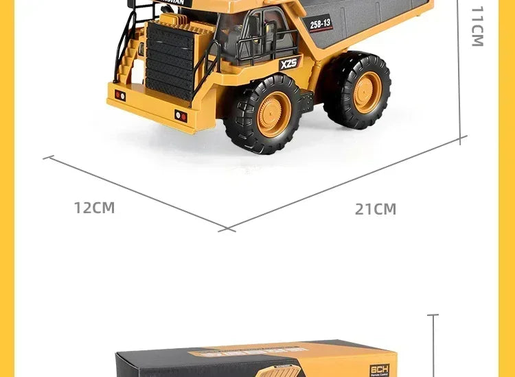 Intelligent remote control excavator dump truck 2.4Gremote control engineering truck crawler truck bulldozer children's gift toy