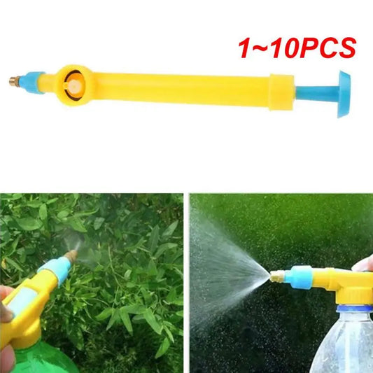 1~10PCS Garden Watering Tool Sprayer Manual High Pressure Air Pump Sprayer Adjustable Drink Bottle Spray Head Nozzle Agriculture