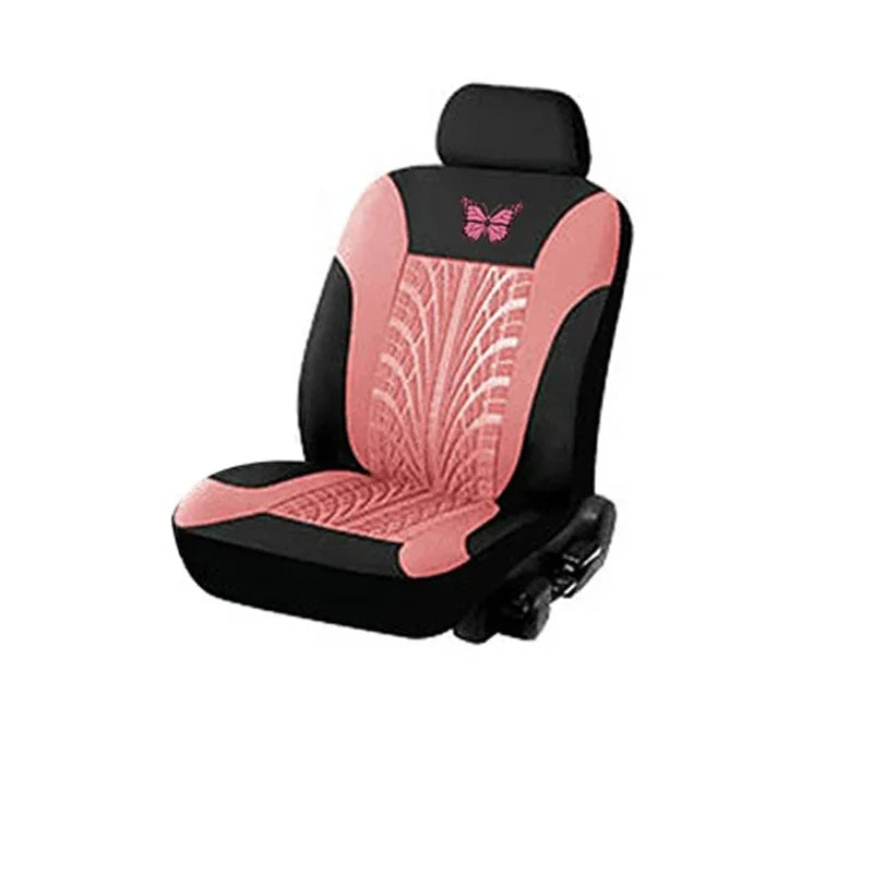 Butterfly Glamour Car Seat Cover Set Premium Bronzing 9-Piece Universal Fit for 5 Seats Fashionable Design Durable Comfortable