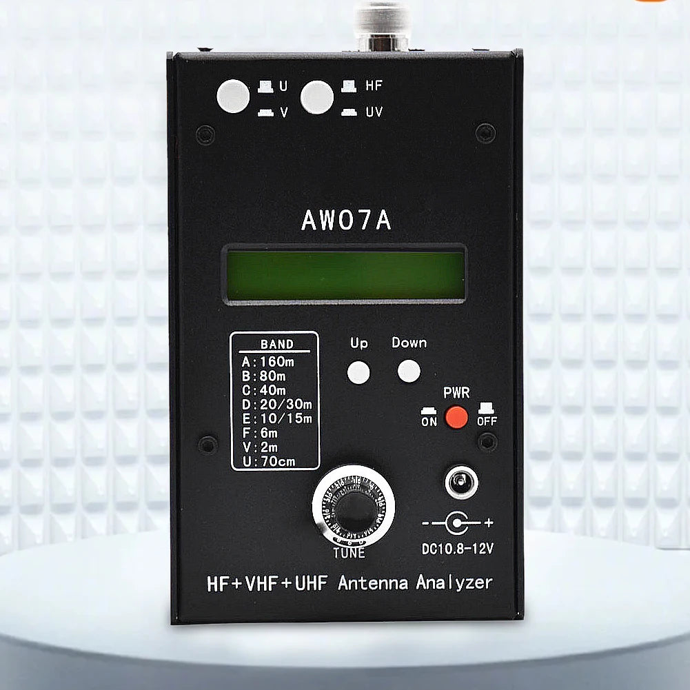 HF/VHF/UHF AW07A 1.5-470MHZ 160 M HF +UV Spectrum Analyzers Measure Tool SWR Antenna Analyzer with 1.0 To 9.99 SWR for Ham Radio