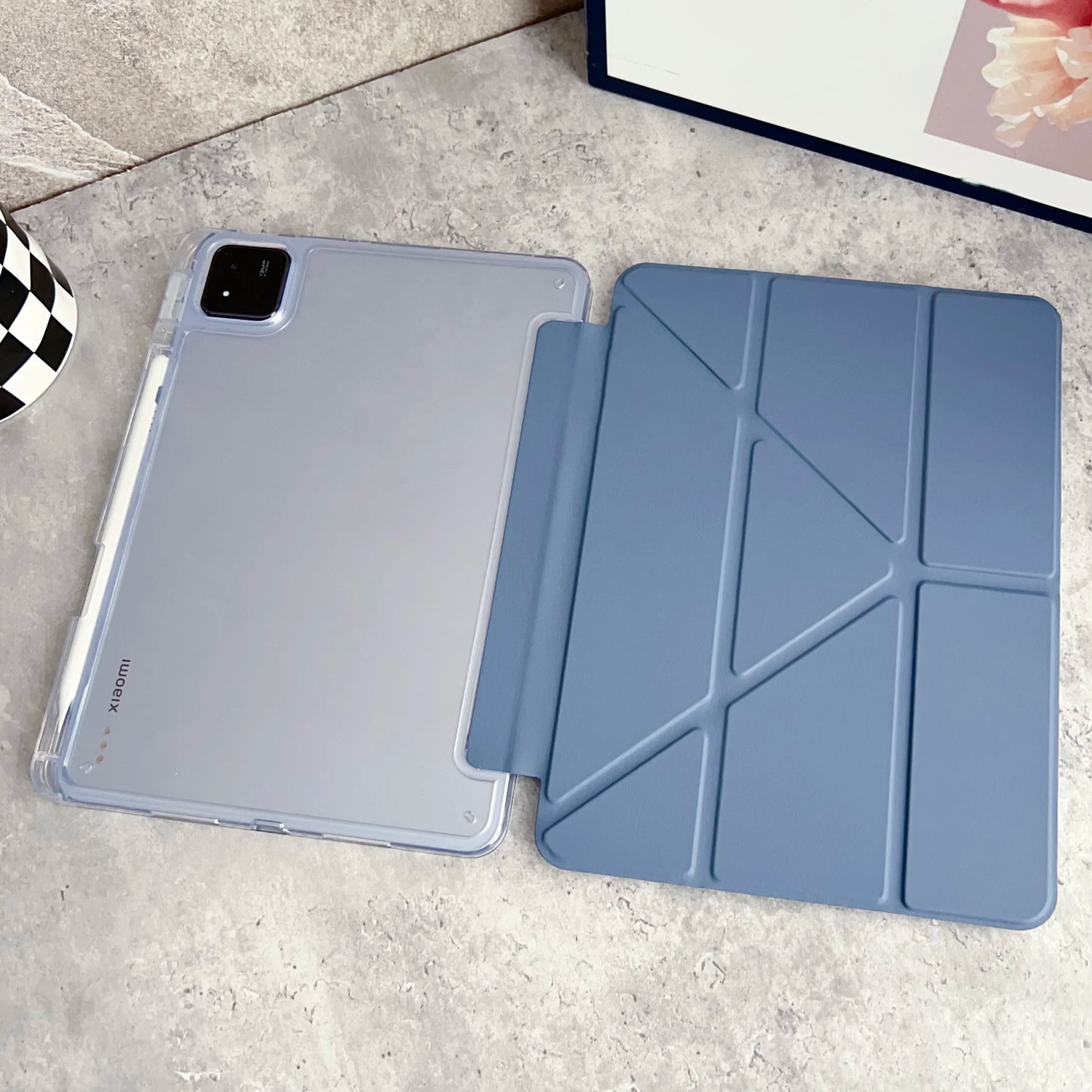 For Xiaomi Mi Pad 8 7 6 Pro 11.2 Case Redmi pad SE 11 2 K Pad 8.8 Auto Wake up & Sleep Silicone Cover Y-Fold Support Charging