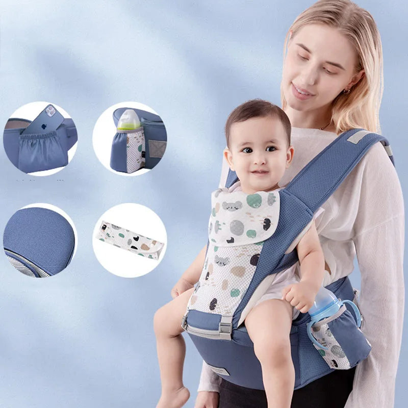 Baby Carrier Waist Stool With Storage Bag Kangaroo Shoulder Swaddle Sl NairoMarket