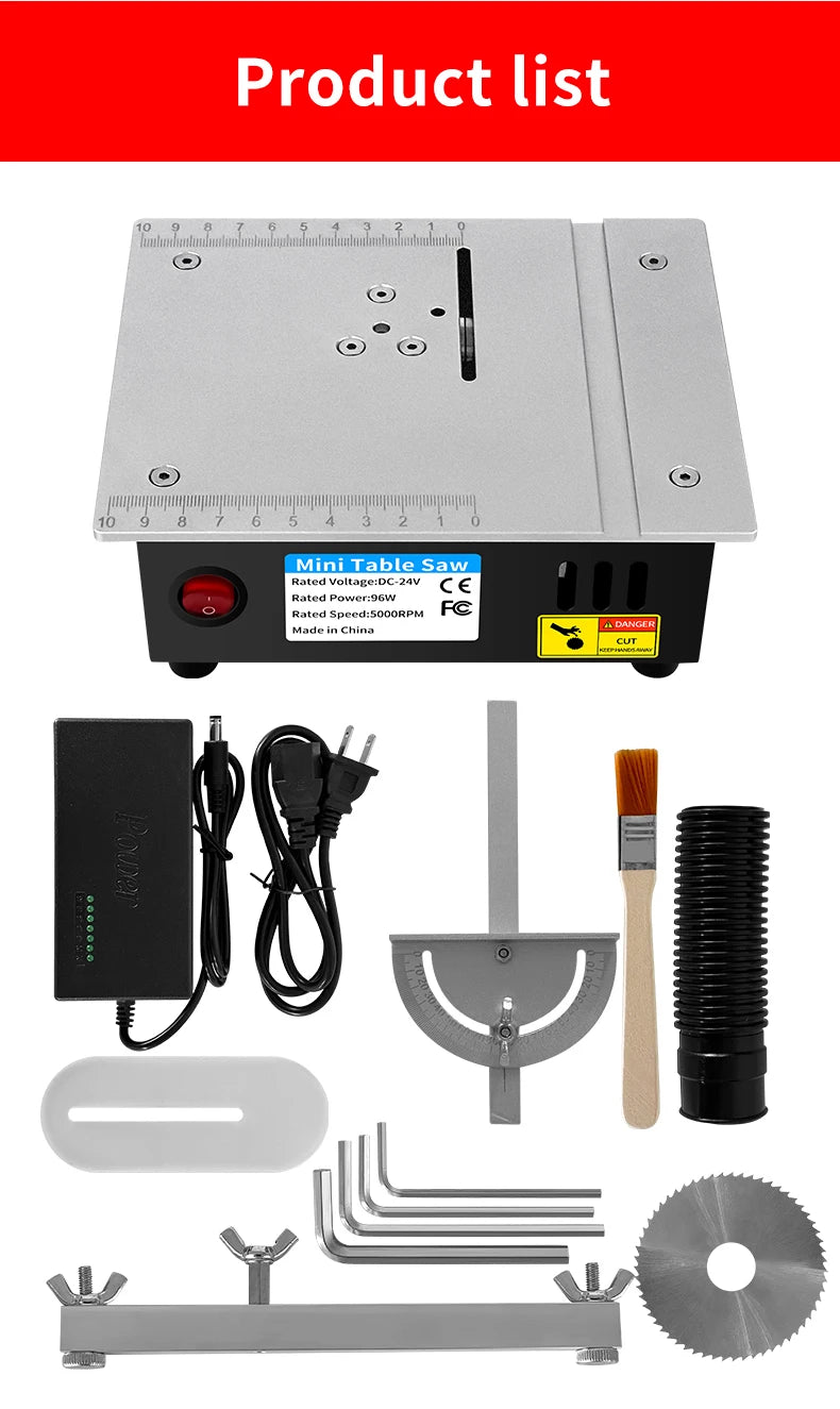 Mini Multifunctional Table Saw Electric Desktop Saws Small Household DIY Cutting Tool Woodworking Bench Lathe Cutter Machine