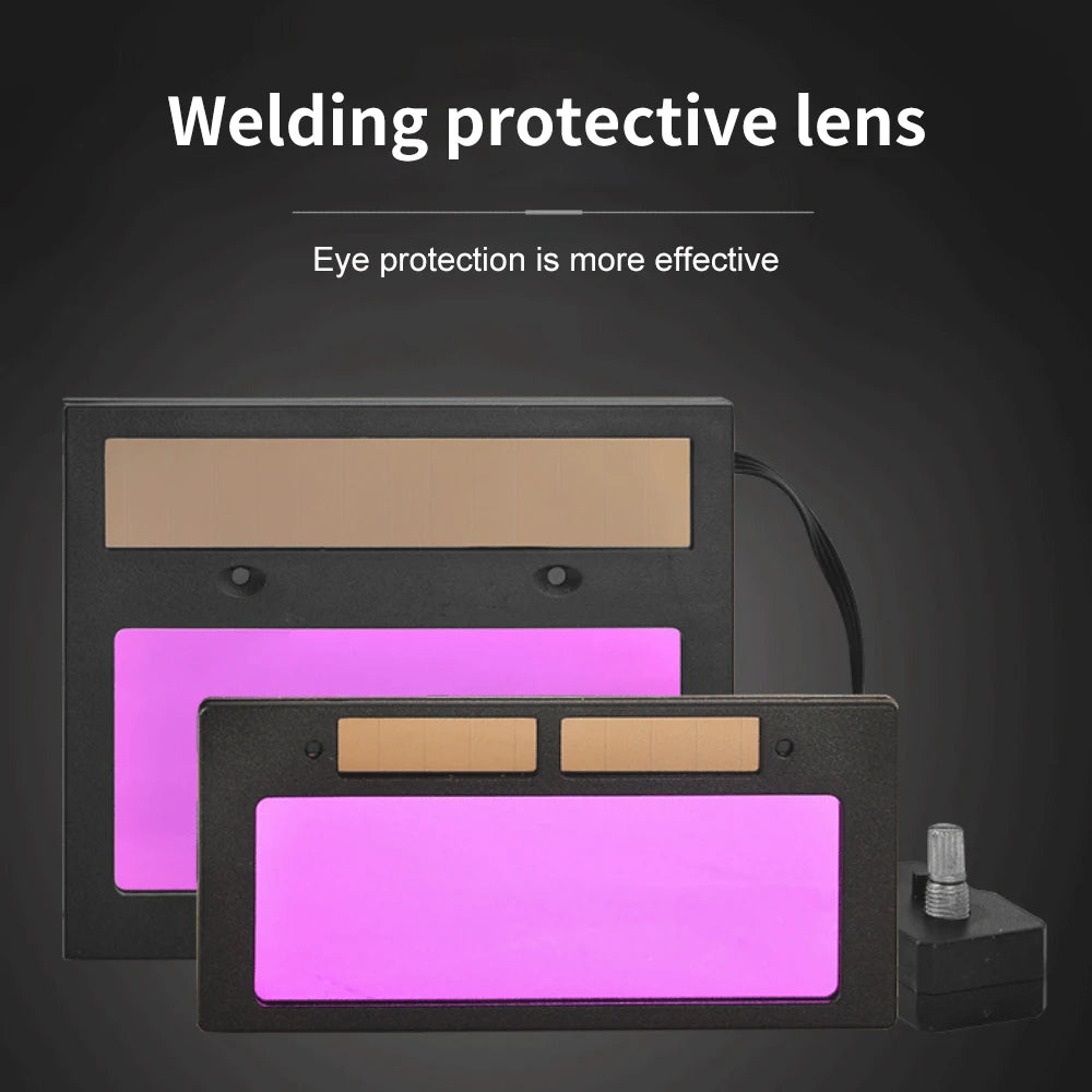 Electric Welding Protective Lenses Solar Dimming Protection Splash Proof Auto Darkening Filter Welding Glasses Accessories