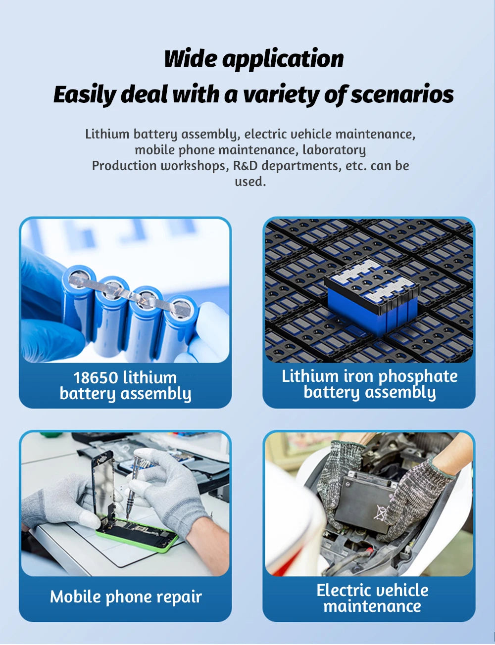 Docreate Color screen portable handheld small spot welder 18650 mobile phone lithium battery nickel plate collision welding